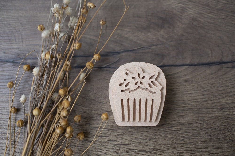 Comb stamp, fabric stamp, textile stamp, clay stamp, ring print, craft tools, pottery stamp, custom stamp