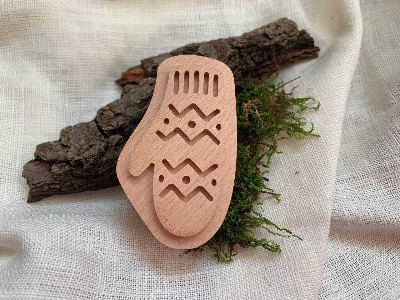 Christmas mitten stamp, fabric stamp, hygge christmas, glove stamp, soap stamp, clay stamps, polymer clay tools